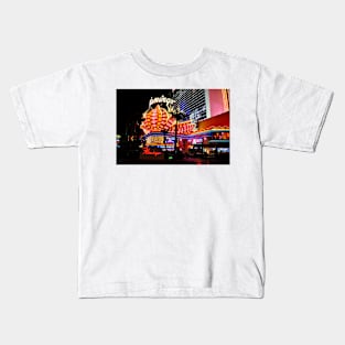 Flamingo Las Vegas Hotel Neon Lights America Kids T-Shirt